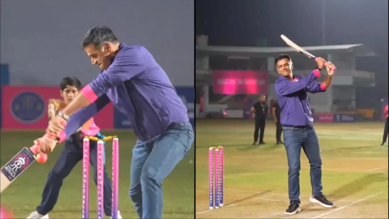 Rahul Dravid Gets Beaten By School Girl's Bowling At Rajasthan Royals' Camp, Video Goes Viral- WATCH