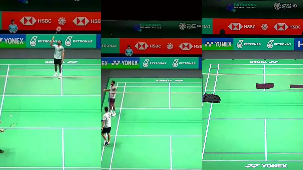 Bizarre! HS Prannoy's Malaysia Open Match Stopped For Over 2 Hours After Water Leaks From Roof - Watch