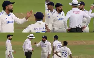 Watch: Team India Stays On Field, Rohit Sharma's Animated Chat With Umpires Goes Viral After Play Ends Early