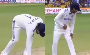 KL Rahul To Be Dropped? Star Batter's Viral 'Pitch Touch' Gesture Leaves Fans Guessing