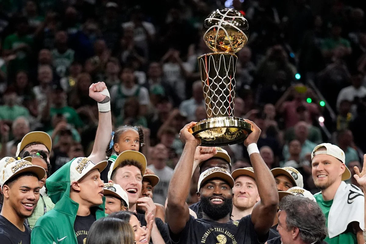 NBA Champion Boston Celtics Prepare for Banner Night And Opener Against Rival New York Knicks