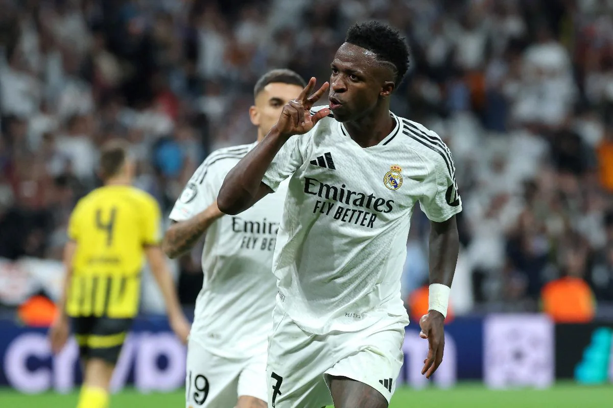 UEFA Champions League 2024-25: Vinicius Nets Hattrick in Real Madrid's 5-2 Comeback Win vs Dortmund