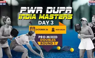 PWR DUPR India Masters, Pro Mixed Doubles Round 1 : Armaan Bhatia Continues Winning Spree, Dusty Bower And Helena Spiridis Bow Out