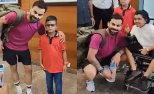 Virat Kohli Wins Hearts, Makes Young Fans' Day With Selfies &amp; Autographs : WATCH