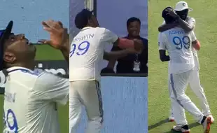 R Ashwin Stuns Wankhede With Incredible Catch To Dismiss Daryl Mitchell: Watch