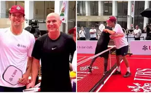 Andre Agassi Defies Age, Shows Quick Hands On Pickleball Court: Watch