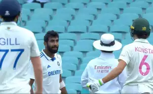 Jasprit Bumrah's Fiery Send-Off, Ice-Cold Stare On Last Ball To Sam Konstas: Drama Unfolds On IND vs AUS Day 1